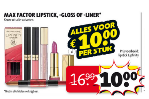 max factor lipstick   gloss of  liner