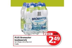 plus bronwater koolzuurvrij