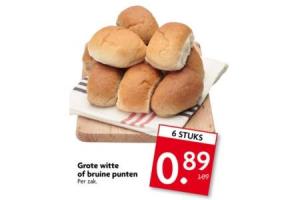 grote witte of bruine punten