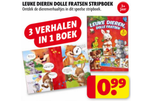 leuke dieren dolle fratsen stripboek