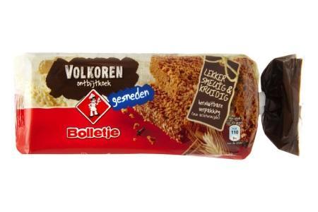 bolletje ontbijtkoek volkoren gesneden