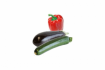 paprika rood courgette of aubergine