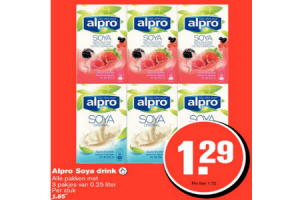 alpro soya drink 3 pakjes
