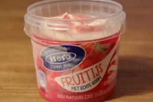 hero fruitijs met echte room rood fruit