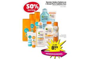 garnier ambre solaire en loreal paris sublime sun