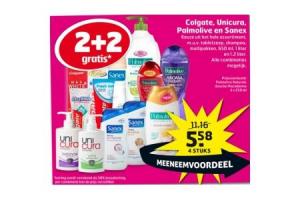 colgate unicura palmolive en sanex
