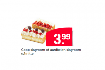 coop slagroom of aardbeien slagroom schnitte