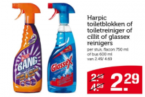 harpic toiletblokken of toiletreiniger of cilit of glassex reinigers