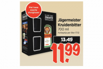 jagermeister kruidenbitter 700 ml met shotglazen