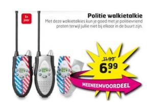 politie walkietalkie