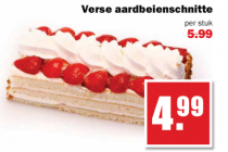 verse aardbeienschnitte