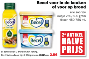 becel voor in de keuken of voor op brood