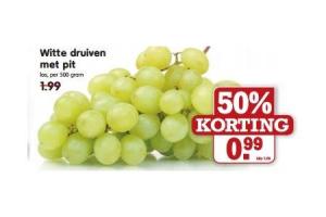 witte druiven met pit