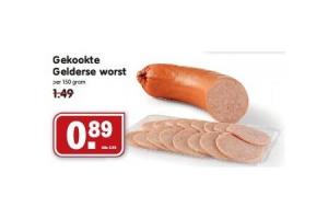 gekookte gelderse worst