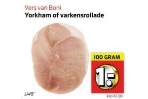 yorkham of varkensrollade
