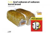 grof volkoren of volkoren korrel brood