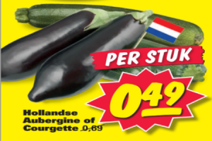hollandse aubergine of courgette