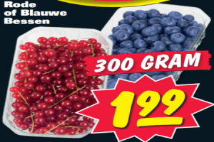 rode of blauwe bessen