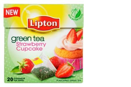 lipton verwenthee strawberry cupcake