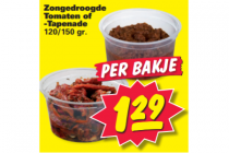 zongedroogde tomaten of tapenade