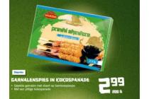 garnalenspies in kokospanade