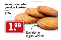 verse roomboter gevulde koeken