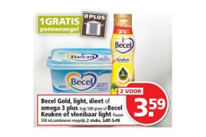 becel gold light dieet of  omega 3 plus of f becel  keuken of vloeibaar light