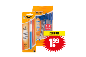 bic balpennen of 4 kleurenpen