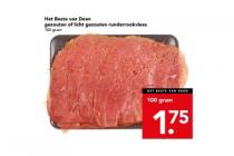 het beste van deen gezouten of licht gezouten runderrookvlees