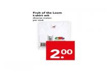 fruit of the loom t shirt wit