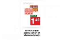 spar aardbei drinkyoghurt of chocolademelk