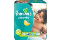 pamper baby dry