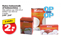 kokosmelk of kokoscreme