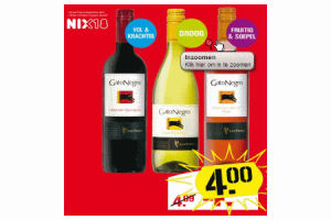 gato negro chileense wijn rood wit of rose