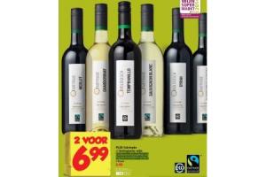 plus fairtrade of biologische wijn