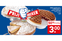 deen appelkruimel  roomkruimel  of kersen rastervlaai
