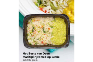 het beste van deen maaltijd rijst met kip kerrie