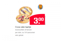 coop cake taartje