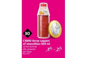 c1000 verse sappen of smoothies 500 ml.