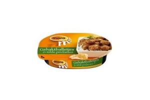 mora oosterse snacks bakjes gehaktballetjes mild 180 gram