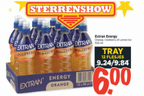 extran energy tray 12 flesjes