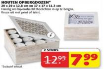 houten opbergdozen