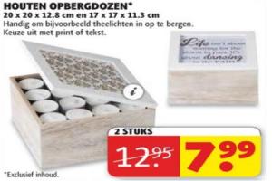 houten opbergdozen