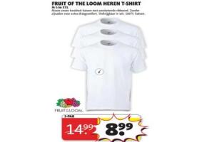 fruit of the loom heren t shirt