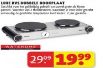 luxe rvs dubbele kookplaat