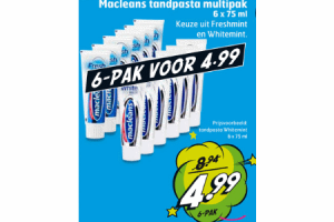macleans tandpasta multipak