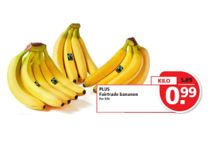 plus fairtrade bananen