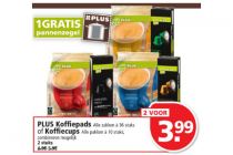 plus koffiepads of koffiecups