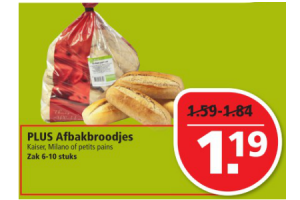 plus afbakbroodjes