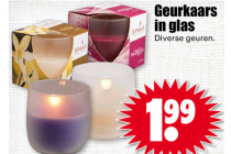 geurkaars in glas